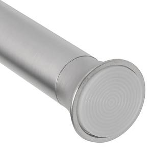 Gardinen-Klemmstange Chroma Stahl / Gummibaum - Silber