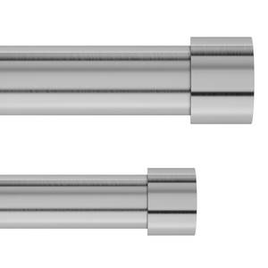 Gardinenstange Cappa I (2-läufig) Stahl - Nickel - Breite: 462 cm