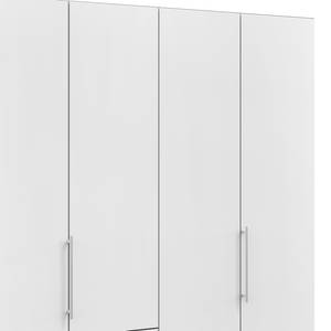 Armoire à portes pliantes Loft I Havanna / Blanc - Hauteur : 216 cm - Tiroir à gauche