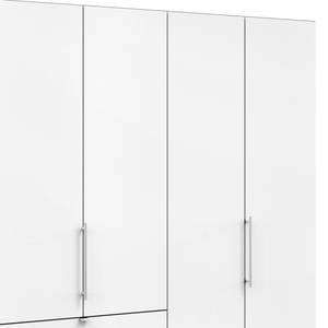 Armoire à portes pliantes Loft I Havanna / Blanc - Hauteur : 236 cm - Tiroir à gauche