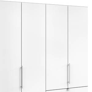 Armoire à portes pliantes Loft I Havanna / Blanc - Hauteur : 216 cm - Tiroir à droite