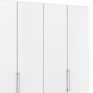 Armoire à portes pliantes Loft VI Havanna / Blanc - Hauteur : 216 cm