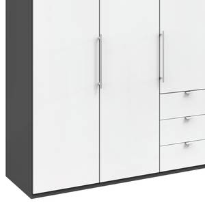 Falttürenschrank Loft VI Havanna / Weiß - Höhe: 216 cm