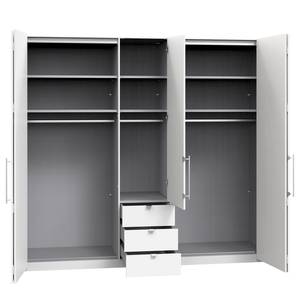 Armoire à portes pliantes Loft VI Havanna / Blanc - Hauteur : 216 cm