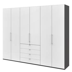 Falttürenschrank Loft III Havanna / Weiß - Höhe: 236 cm - Ohne Spiegeltür/-en