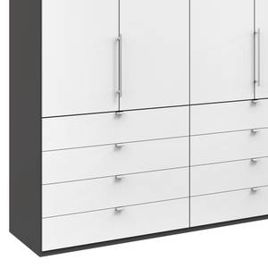 Armoire à portes pliantes Loft II Havanna / Blanc - 250 x 236 cm