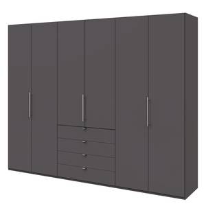 Armoire à portes pliantes Loft III Havanne - Hauteur : 236 cm - Sans portes miroir