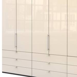 Falttürenschrank Loft II Havanna / Glas Magnolie - 300 x 216 cm