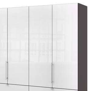 Vouwdeurkast Loft II Havanna / Wit glas - 300 x 236 cm