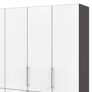 Falttürenschrank Loft IV Havanna / Weiß - 300 x 216 cm - Schublade mittig