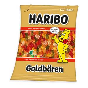 Soft Fleecedecke Haribo Goldbären Fleece - Mehrfarbig