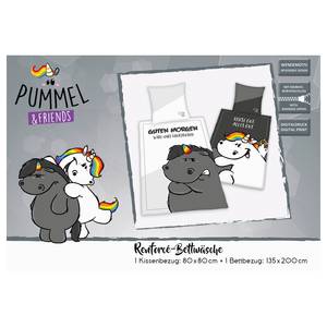 Bettwäsche Pummel & Friends Baumwollstoff - Mehrfarbig