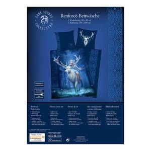 Beddengoed Anne Stokes Collection Hert katoen - blauw