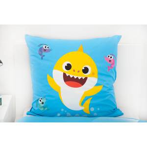 Beddengoed Baby Shark katoen - blauw