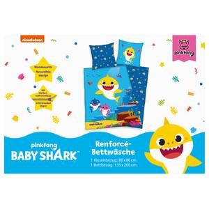 Bettwäsche Baby Shark Baumwollstoff - Blau
