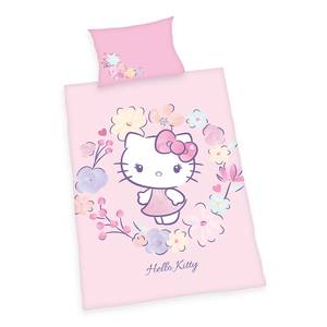 Babybeddengoed Hello Kitty katoen - roze