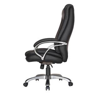 Fauteuil de bureau Roynac Imitation cuir / Matière plastique - Noir / Argenté