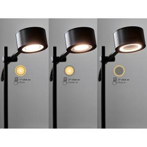 Staande LED-lamp Clyde staal/kunststof - 2 lichtbronnen