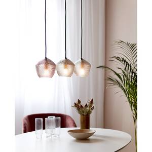 Hanglamp Orbiform II rookglas/staal - 3 lichtbronnen