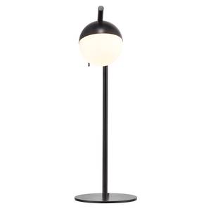 Lampe Contina Verre opalin / Acier - 1 ampoule - Noir