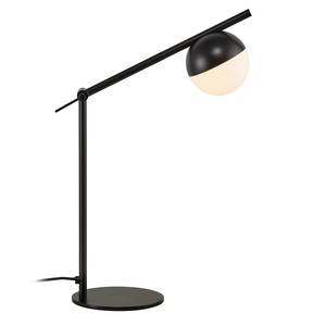 Tafellamp Contina opaalglas/staal - 1 lichtbron - Zwart