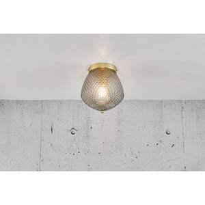 Plafondlamp Orbiform rookglas/staal - 1 lichtbron