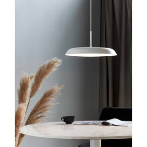 LED-hanglamp Piso kunststof/staal - 1 lichtbron - Wit