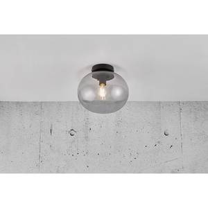 Plafondlamp Alton II rookglas/staal - 1 lichtbron