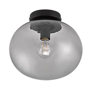 Plafondlamp Alton II rookglas/staal - 1 lichtbron