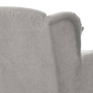 XXL-fauteuil Liwan geweven stof - Geweven stof Palila: Granietkleurig