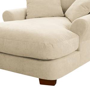 XXL-fauteuil Cebu geweven stof - Geweven stof Palila: Crèmekleurig