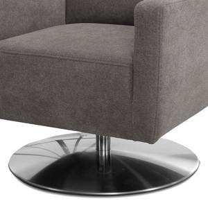 Fauteuil Lancie vlakweefsel - Platweefsel Camie: Grijs