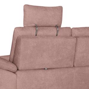 Ecksofa Odenas Webstoff - Webstoff Palila: Mauve - Longchair davorstehend links - Mit Schlaffunktion