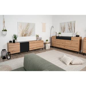 Dressoir Bedee I Artisan eikenhouten look/zwart