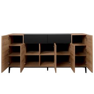 Sideboard Bedee I Eiche Artisan Dekor / Schwarz