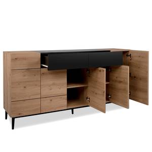 Sideboard Bedee I Eiche Artisan Dekor / Schwarz