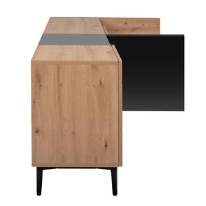 Dressoir Bedee II Artisan eikenhouten look/zwart