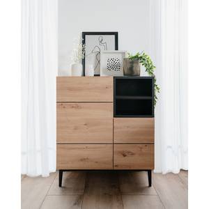 Kast Bedee I Artisan eikenhouten look/zwart