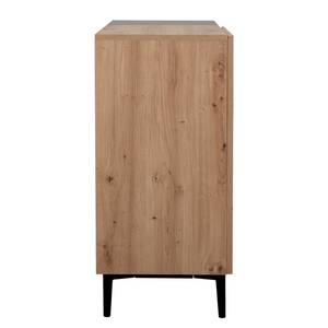 Kast Bedee I Artisan eikenhouten look/zwart