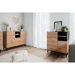 Kast Bedee II Artisan eikenhouten look/zwart