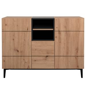 Kast Bedee II Artisan eikenhouten look/zwart