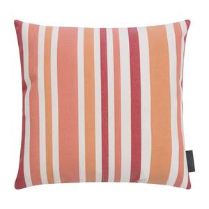 Housse de coussin Marbella Polyacrylique - Orange / Blanc - 40 x 40 cm