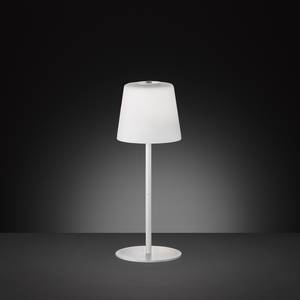 Lampe Genk Blanc - Métal - Matière plastique - 14 x 35 x 14 cm