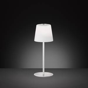 Lampe Genk Blanc - Métal - Matière plastique - 14 x 35 x 14 cm