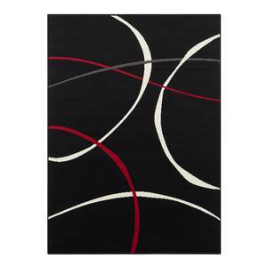 Tapis Lanleff Polypropylène - Noir / Rouge - 80 x 150 cm