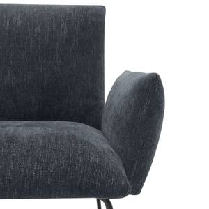 Chaises accoudoirs Malaville (lot de 2) Chenille / Fer - Gris / Noir