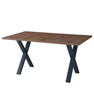 Eettafel Lasalle Donkere eikenhouten look - Breedte: 160 cm