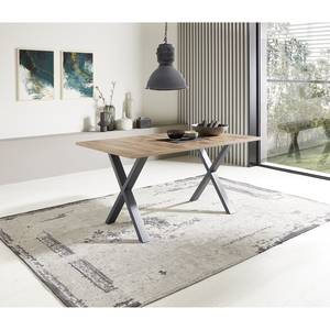 Eettafel Lasalle Donkere eikenhouten look - Breedte: 160 cm