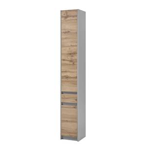 Armoire haute Romslo Imitation chêne sauvage / Gris