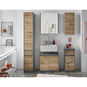 Armoire haute Romslo Imitation chêne sauvage / Gris